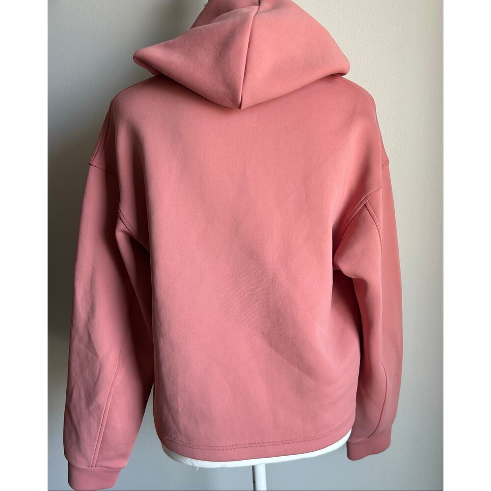 Uniqlo Pink Neoprene Bubble Sweatshirt Hoodie Size Small - Picture 3 of 6